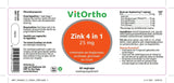 Zink 4 in 1 - NowVitamins - VitOrtho - 8717056141442