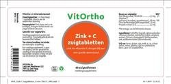 Zink + C zuigtabletten - NowVitamins - VitOrtho - 8717056141305