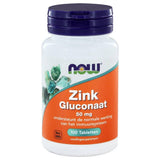 Zink Gluconaat 50 mg - NowVitamins - NOW Foods - 733739100658