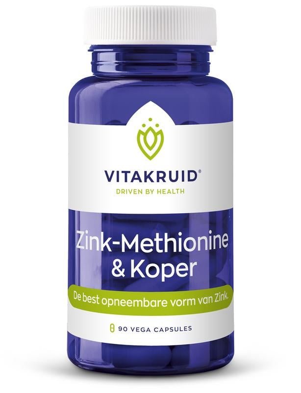 Zink methionine met koper - NowVitamins - Vitakruid - 8717438690759