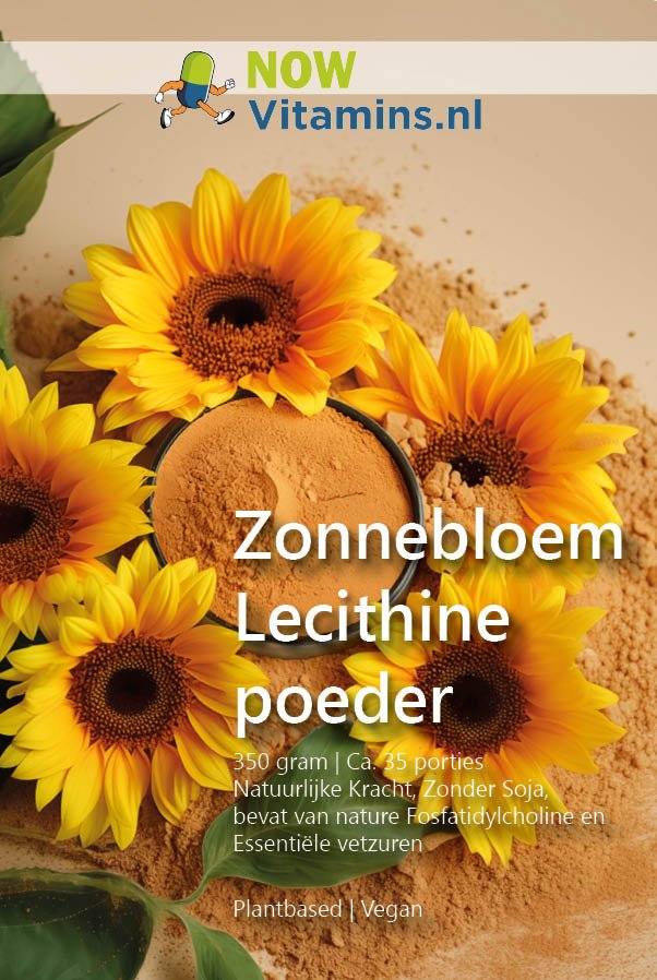 Zonnebloem Lecithine Poeder 300 gram - NowVitamins - NowVitamins - 9501695551965
